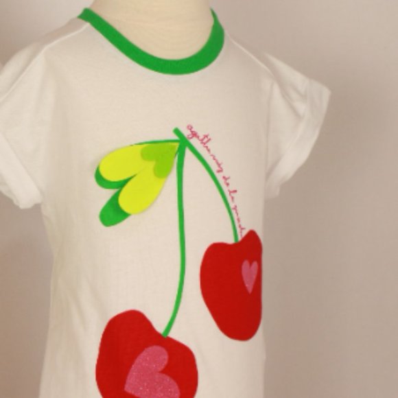 Agatha Ruiz De La Prada cherries t-shirt NWT - Picture 1 of 5